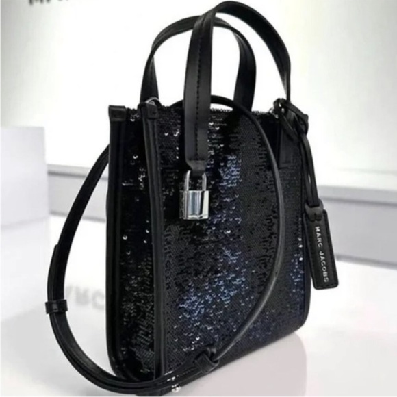 ♥️NWTs Marc Jacobs Black Sequin Mini Bag♥️ - Picture 14 of 14